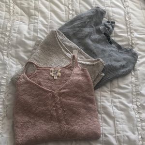 3 Pack of Assorted Small Sweaters